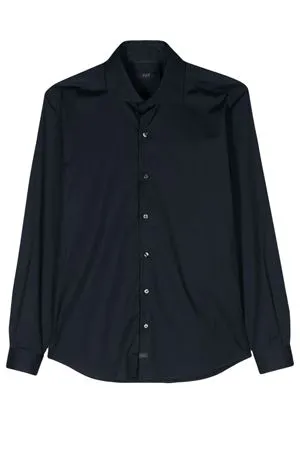 FAY Abbigliamento,Camicie Camicia in cotone stretch blu 