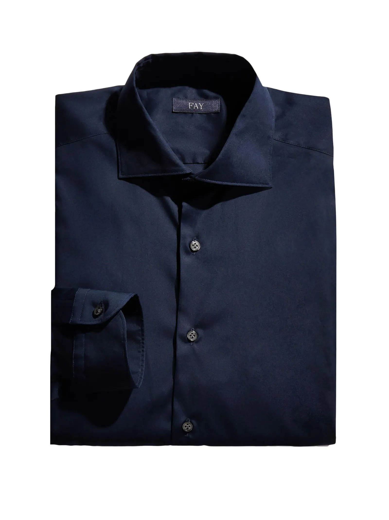 FAY Abbigliamento,Camicie Camicia in cotone stretch blu 