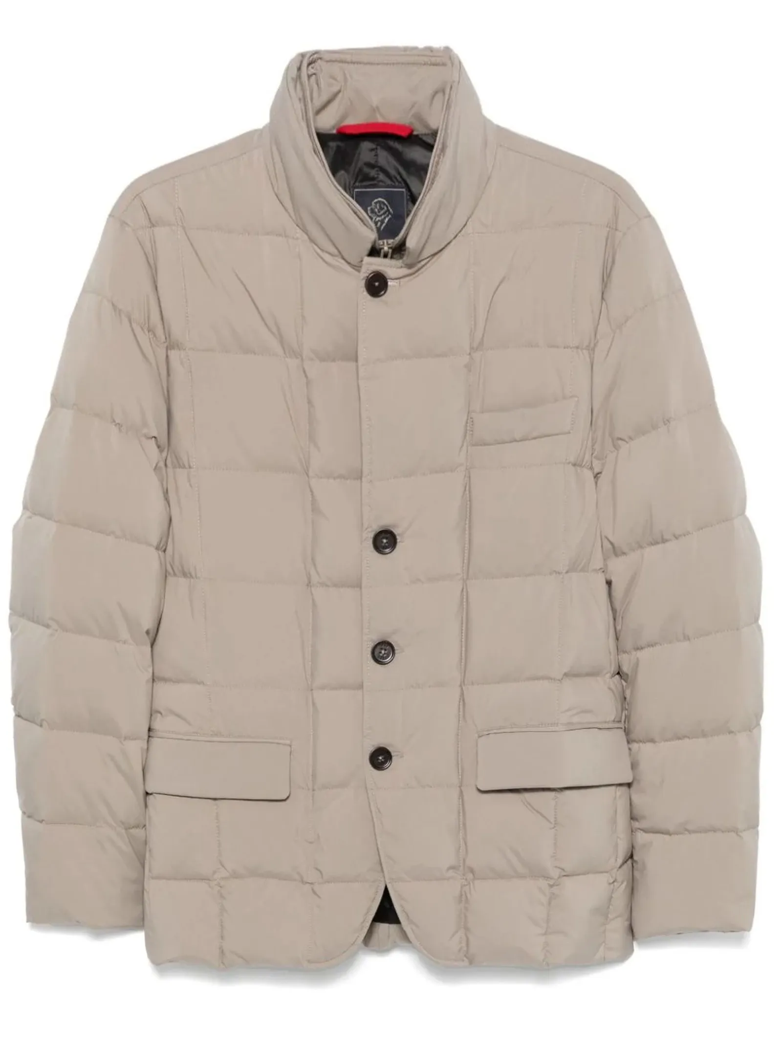 FAY Abbigliamento,Giacche Piumino trapuntato grigio talpa 