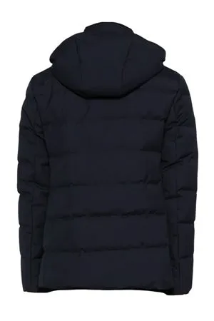 FAY Abbigliamento,Giubbotti Piumino con cappuccio blu notte 