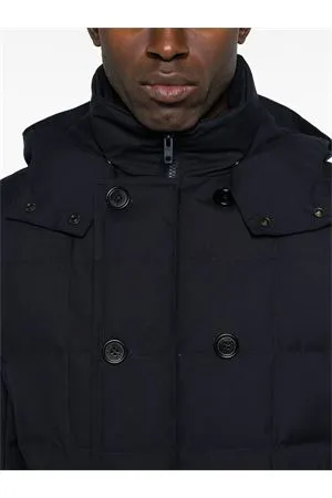 FAY Abbigliamento,Giubbotti Piumino con cappuccio blu notte 