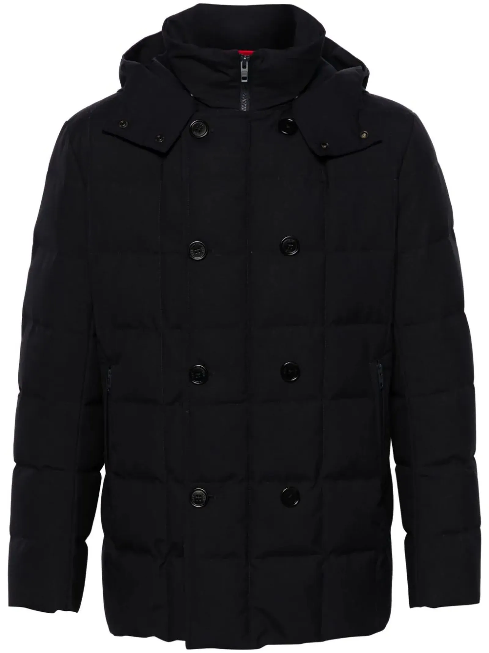 FAY Abbigliamento,Giubbotti Piumino con cappuccio blu notte 