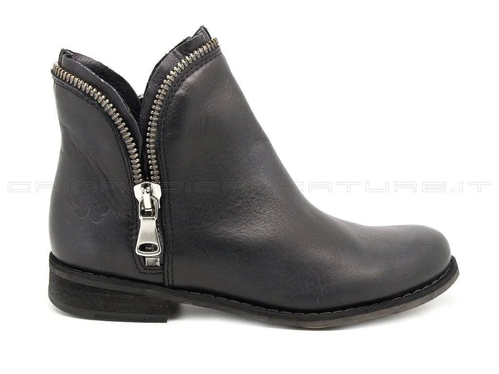 Felmini stivaletti con 2 zip