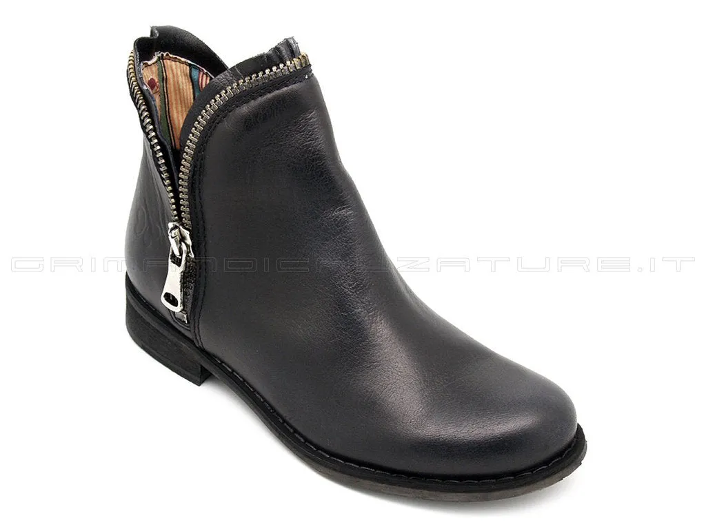 Felmini stivaletti con 2 zip