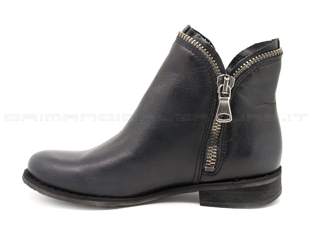 Felmini stivaletti con 2 zip