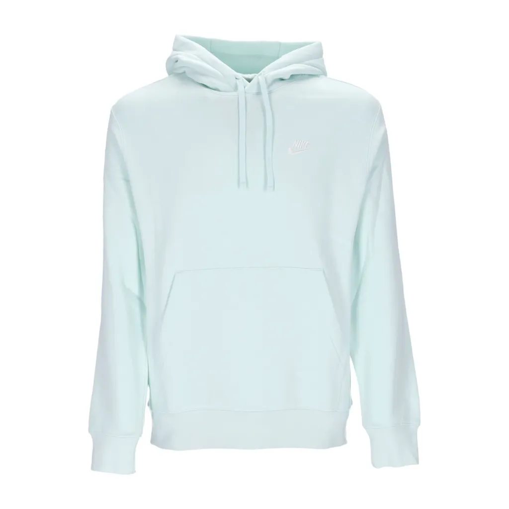 felpa cappuccio uomo club hoodie pullover basketball BARELY GREEN/BARELY GREEN/WHITE