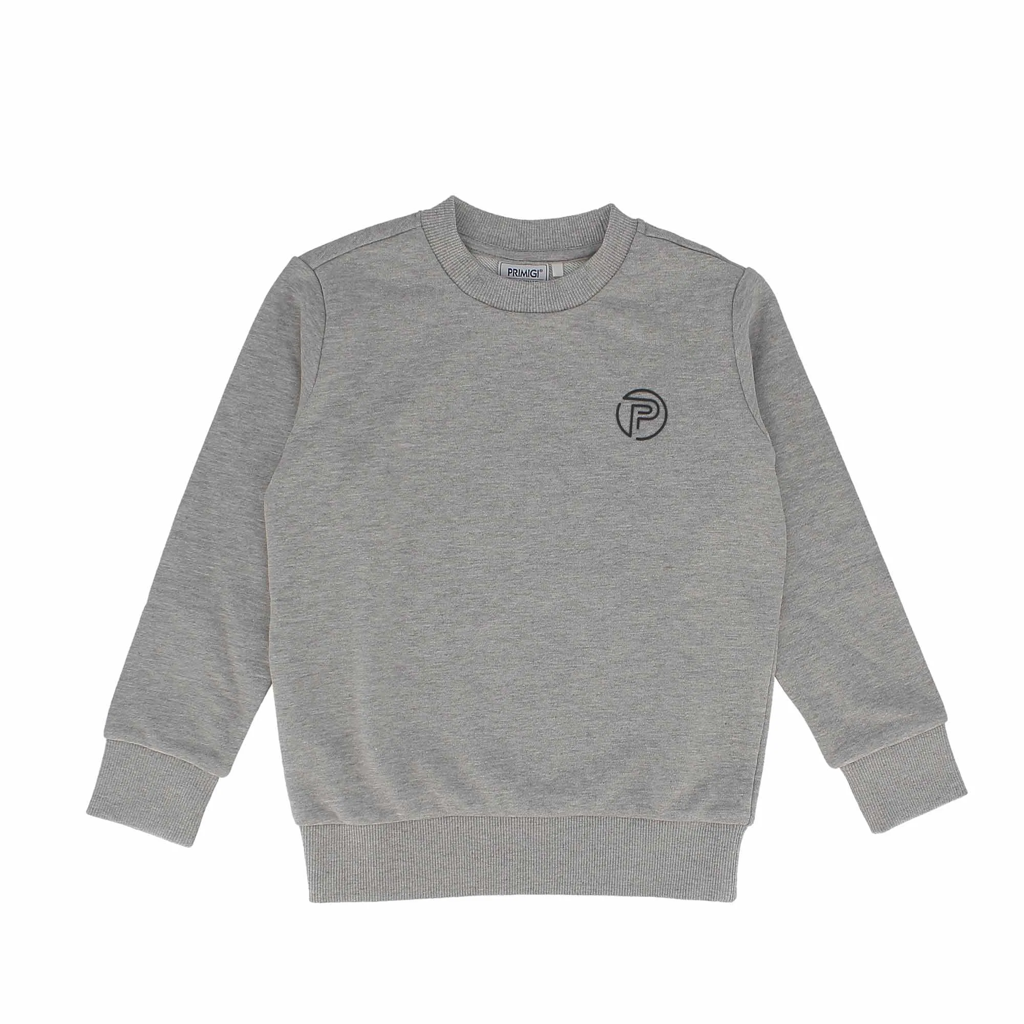 Felpa girocollo da bambino, grigio            