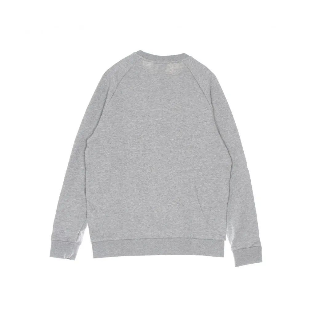 felpa girocollo uomo trefoil crew MEDIUM GREY HEATHER/WHITE