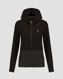 Felpa nera con cappuccio da donna Aeronautica Militare