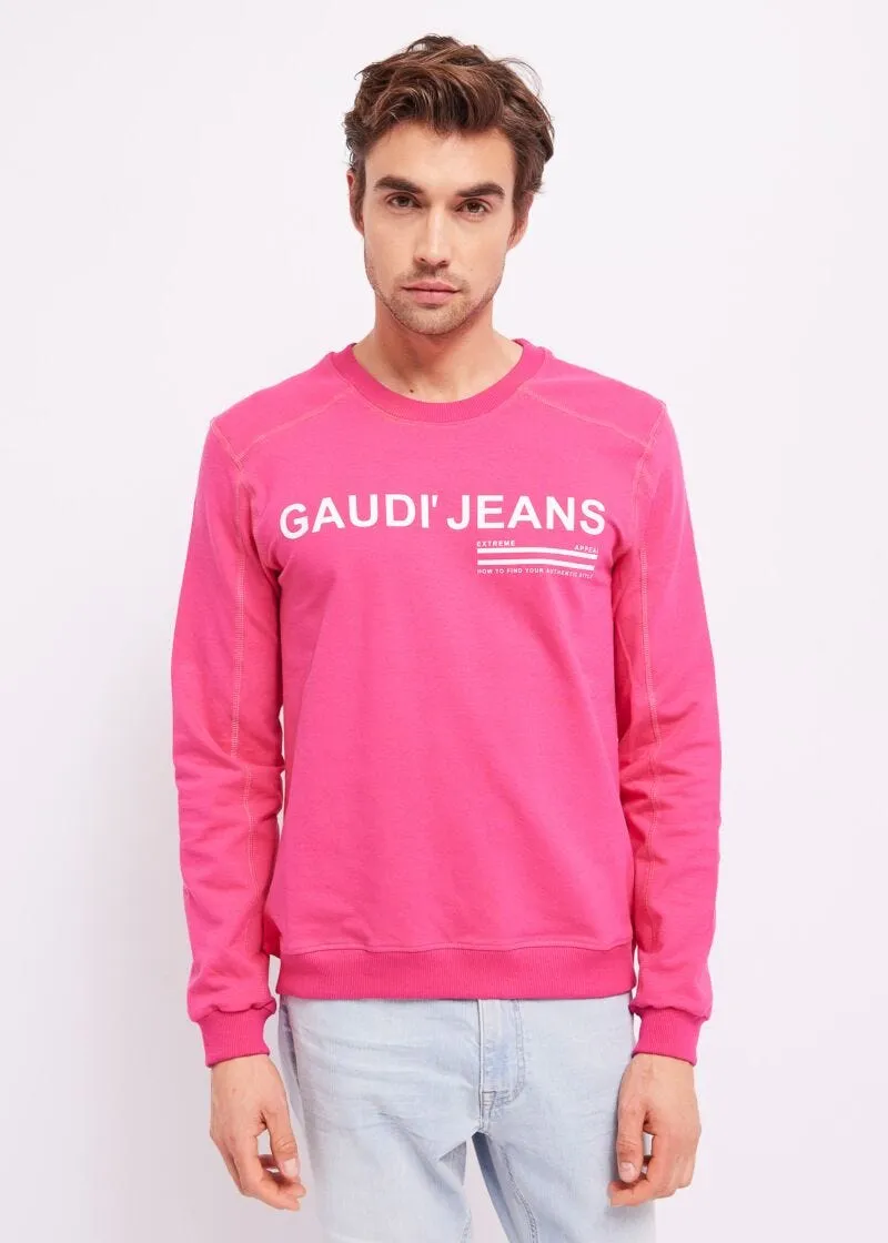 Felpa stretch con logo