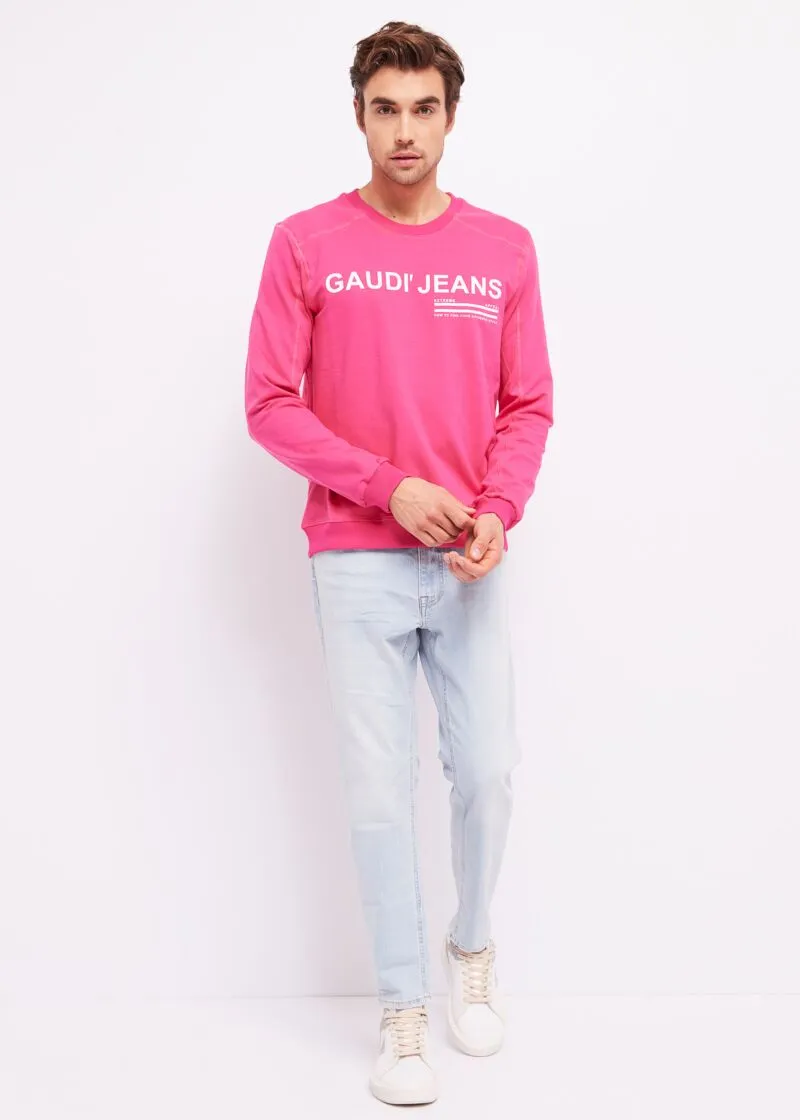 Felpa stretch con logo
