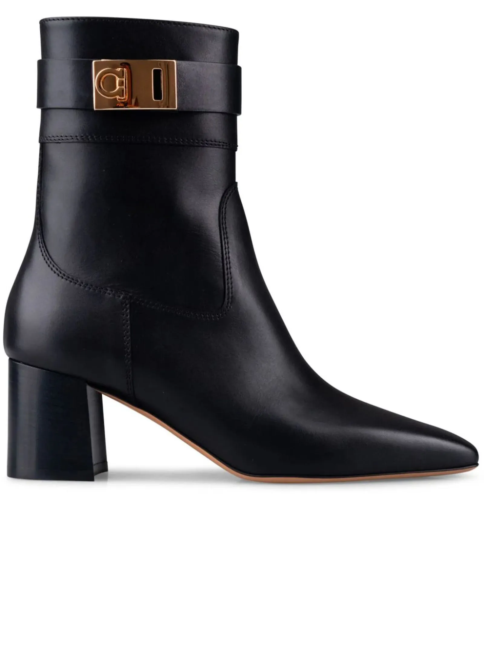 FERRAGAMO Calzature,Stivaletti Stivali Rol in pelle di vitello nero 