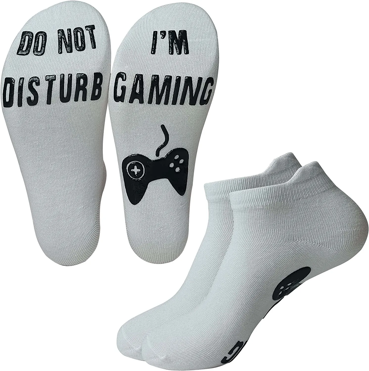 FGFD&OU Calze per Donna e Uomo Inverno Migliori Calzini di Natale del Regalo Calzini, Do Not Disturb calza, I'm Gaming ' Calze