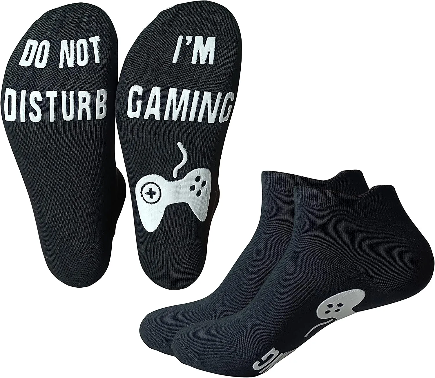 FGFD&OU Calze per Donna e Uomo Inverno Migliori Calzini di Natale del Regalo Calzini, Do Not Disturb calza, I'm Gaming ' Calze