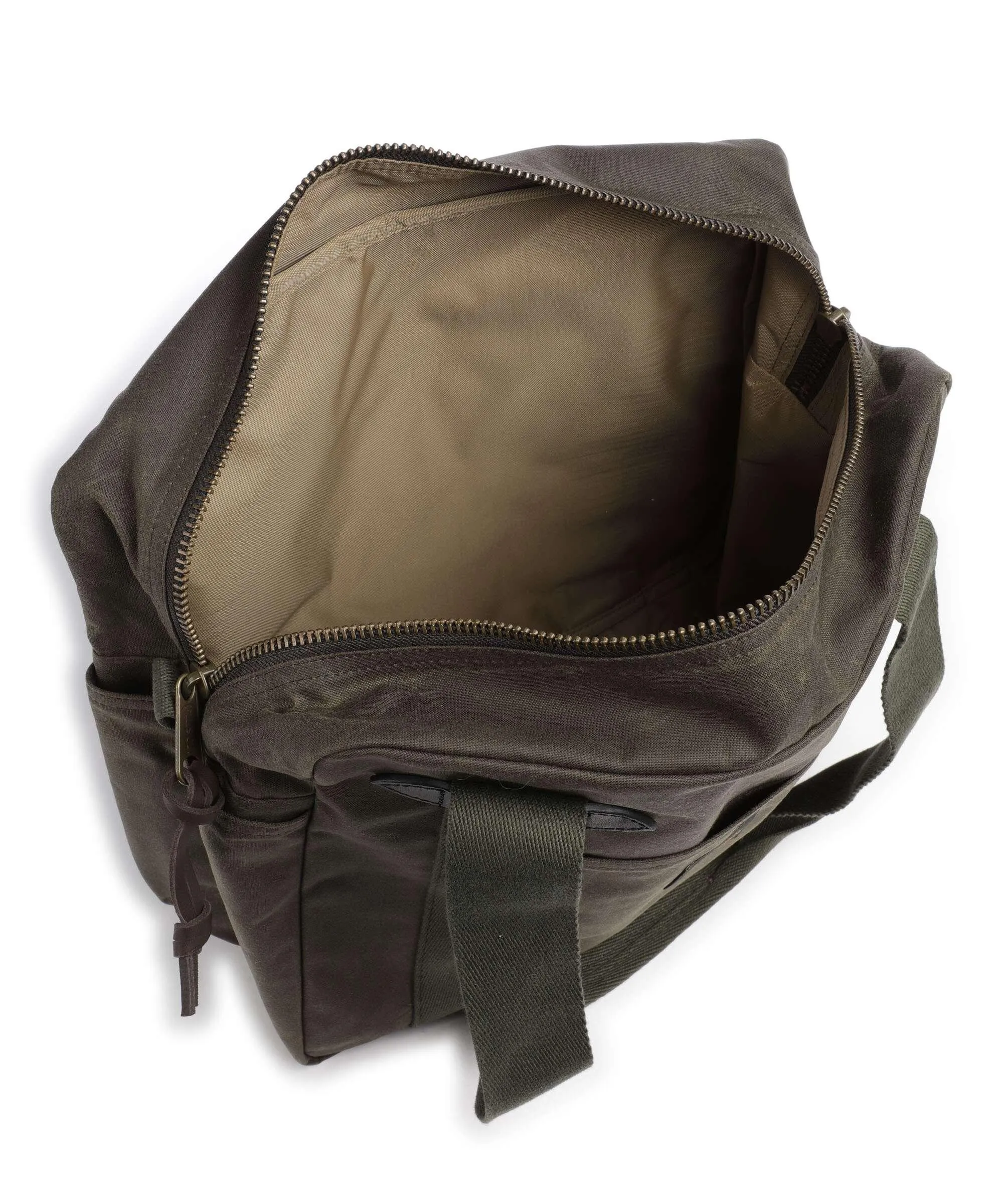  Filson Tin Cloth Borsa a spalla cotone verde-oliva  