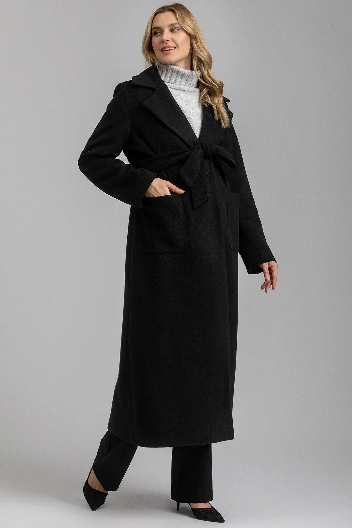 FLAMINIA | Cappotto Premaman Nero