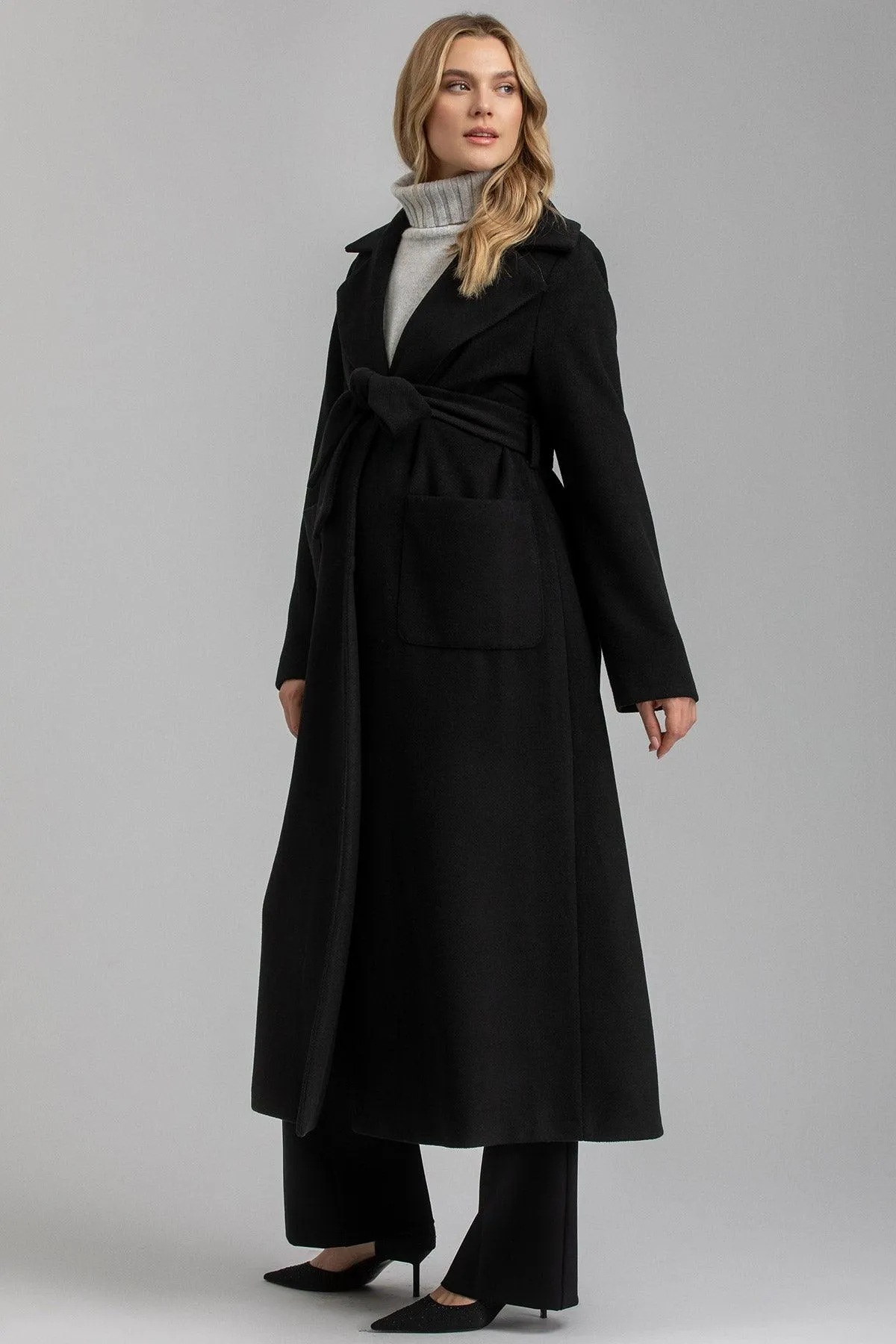 FLAMINIA | Cappotto Premaman Nero