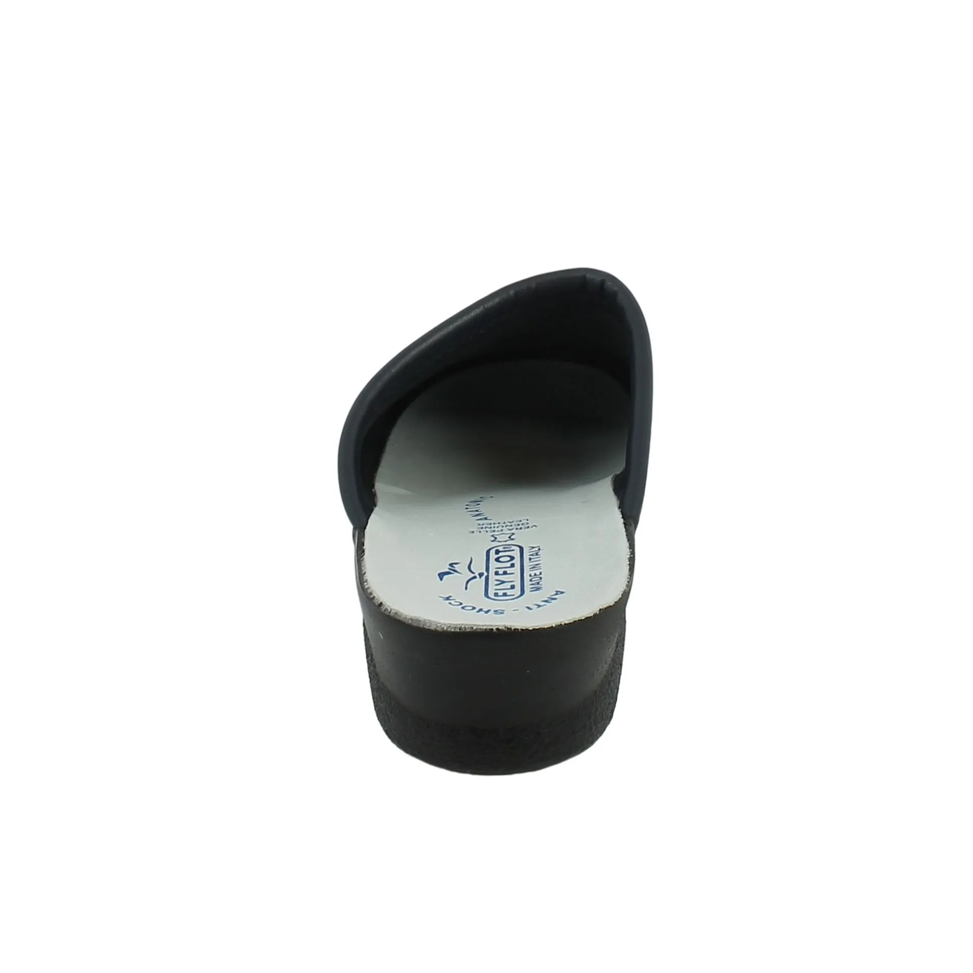 Fly Flot  Ciabatta chiusa in pelle blu 