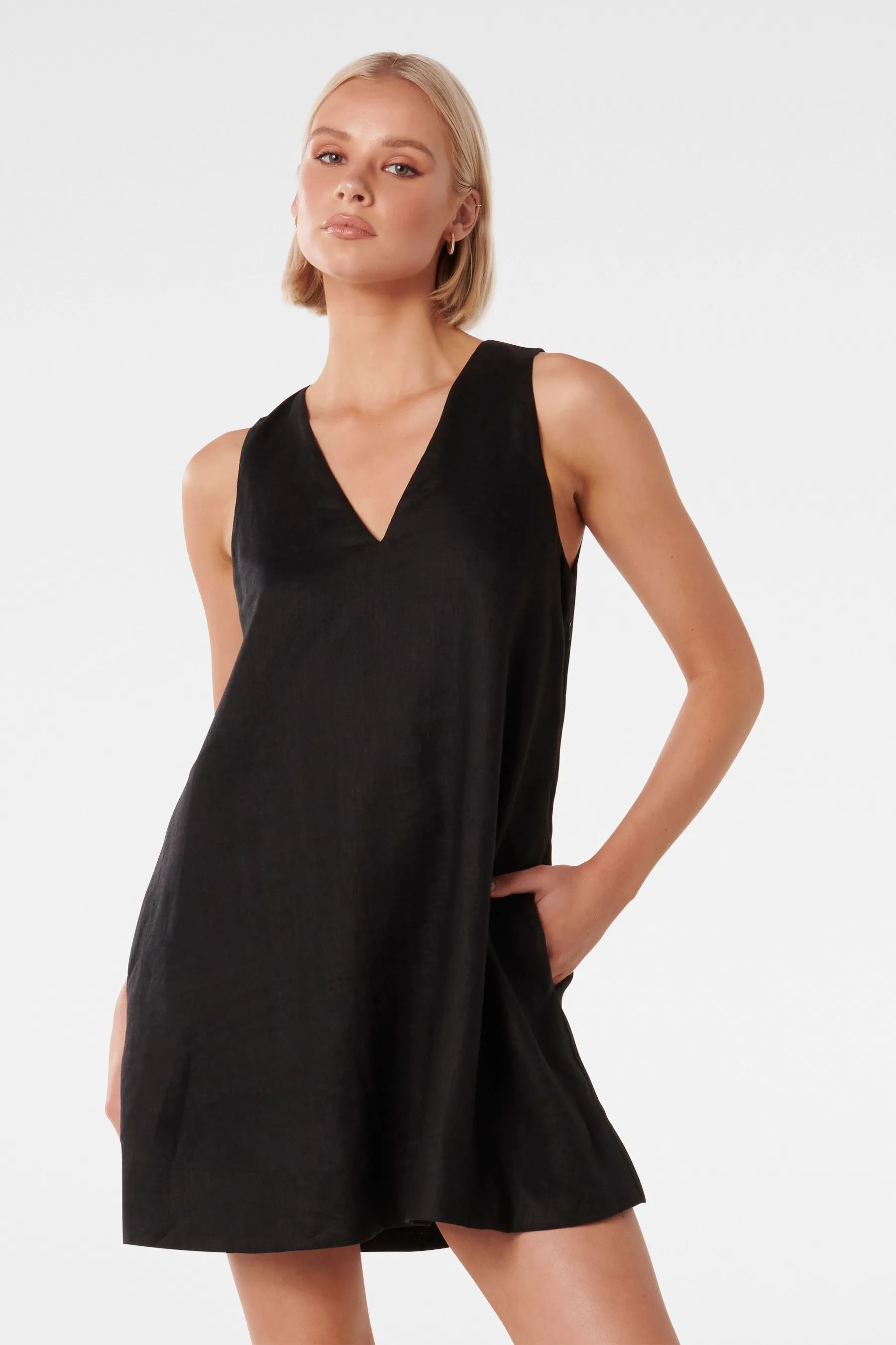 Forever New - Tottie - Abito mini svasato in lino