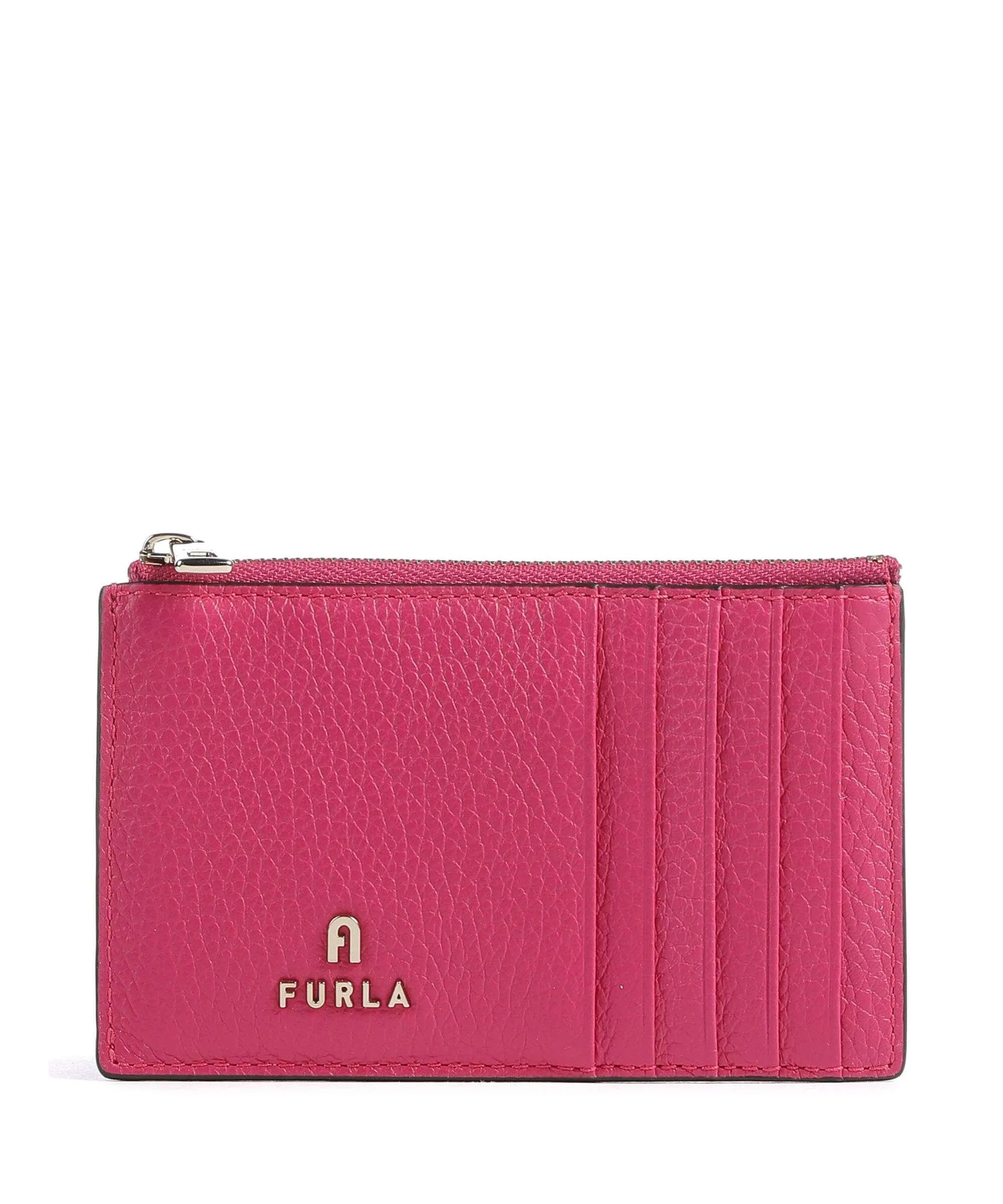  Furla Camelia M Porta carte di credito pelle granulata pink  