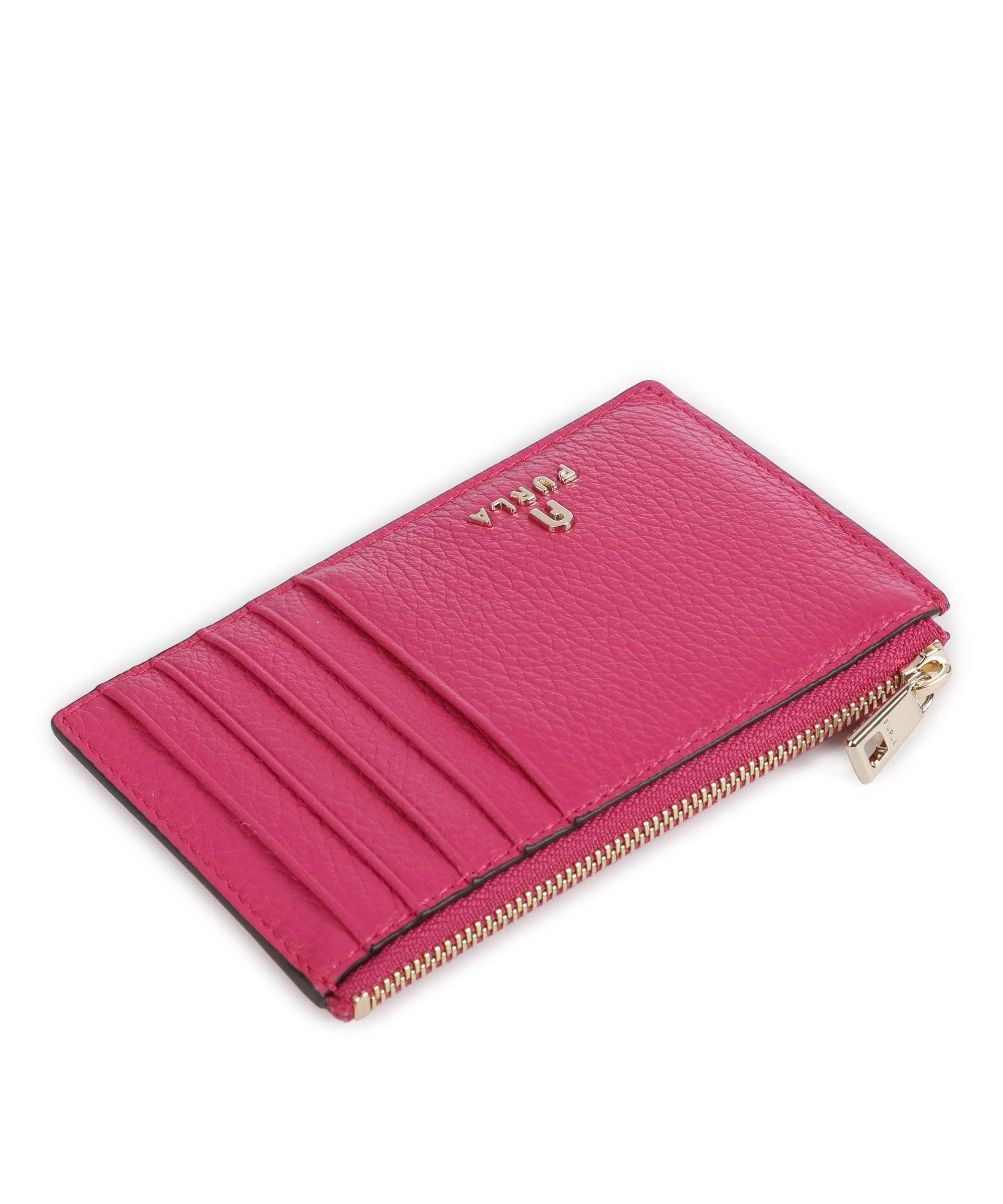  Furla Camelia M Porta carte di credito pelle granulata pink  