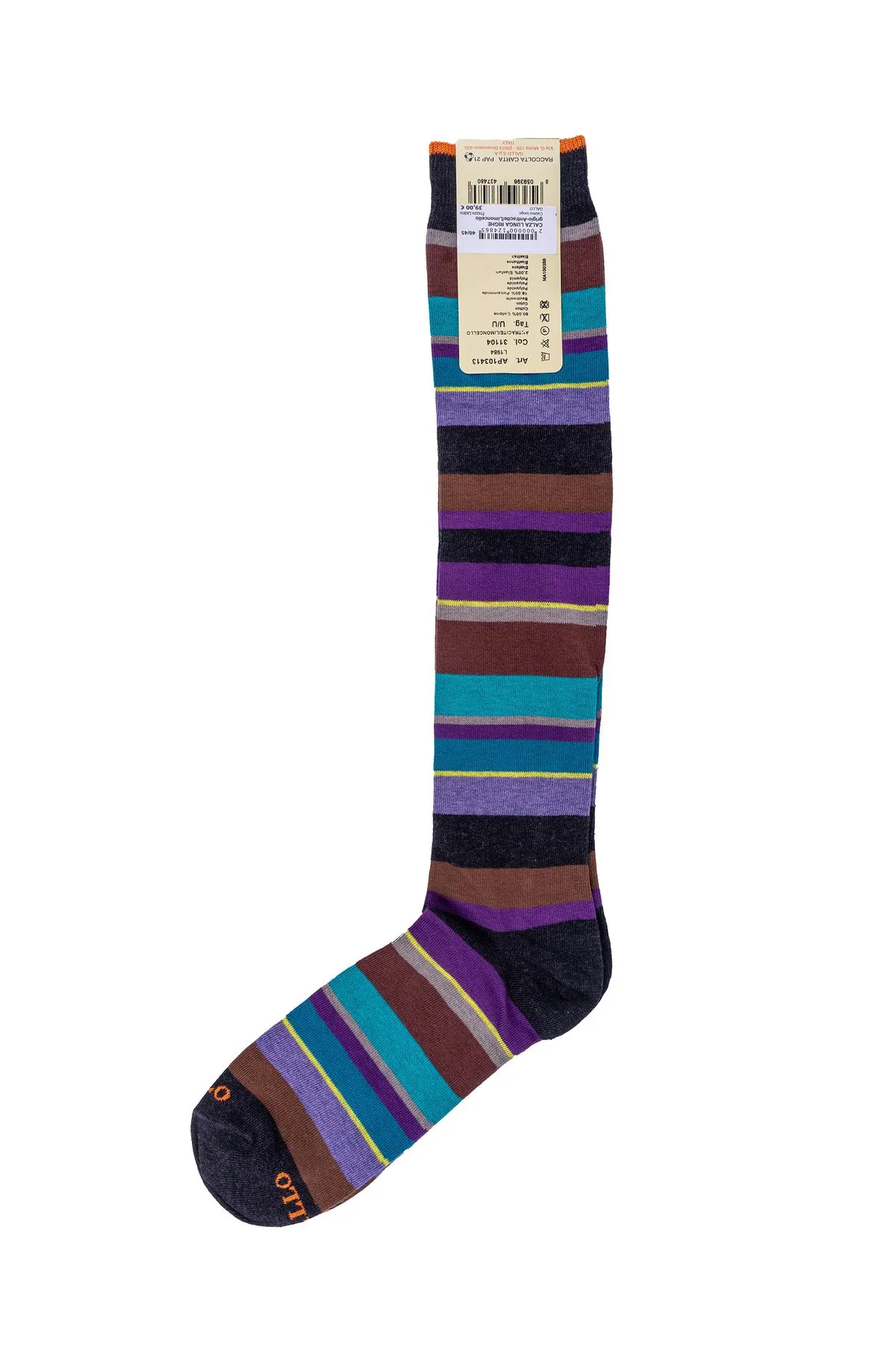 GALLO CALZA LUNGA RIGHE MULTICOLOR 103413 