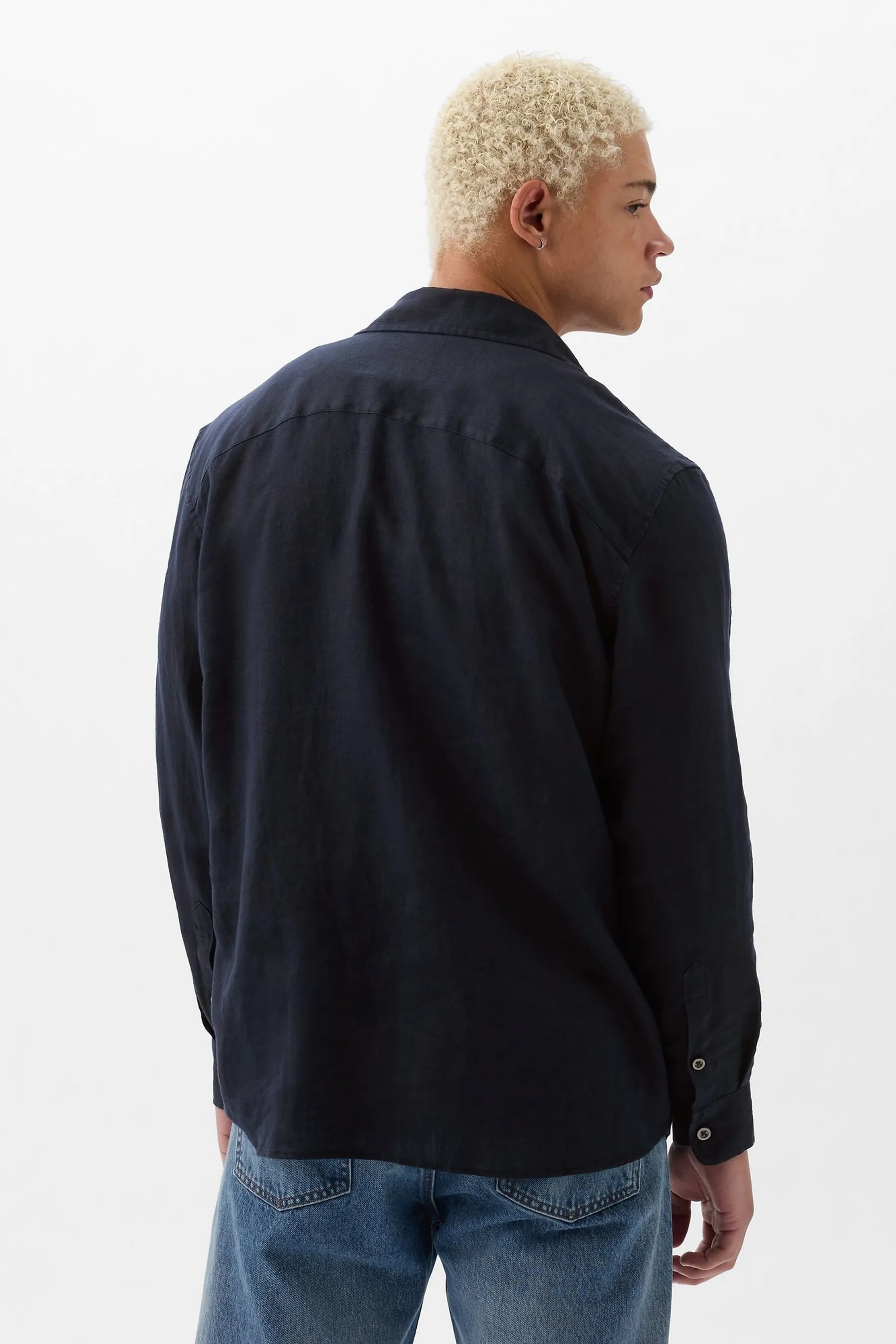 Gap - Camicia in Blend Manica lunga lino    