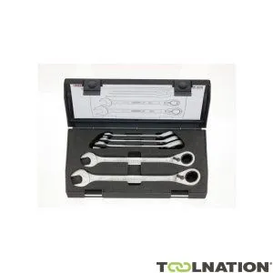 Gedore 2327651 7 UR-005 Set di chiavi ad anello, commutabili, 5 pezzi 8-19