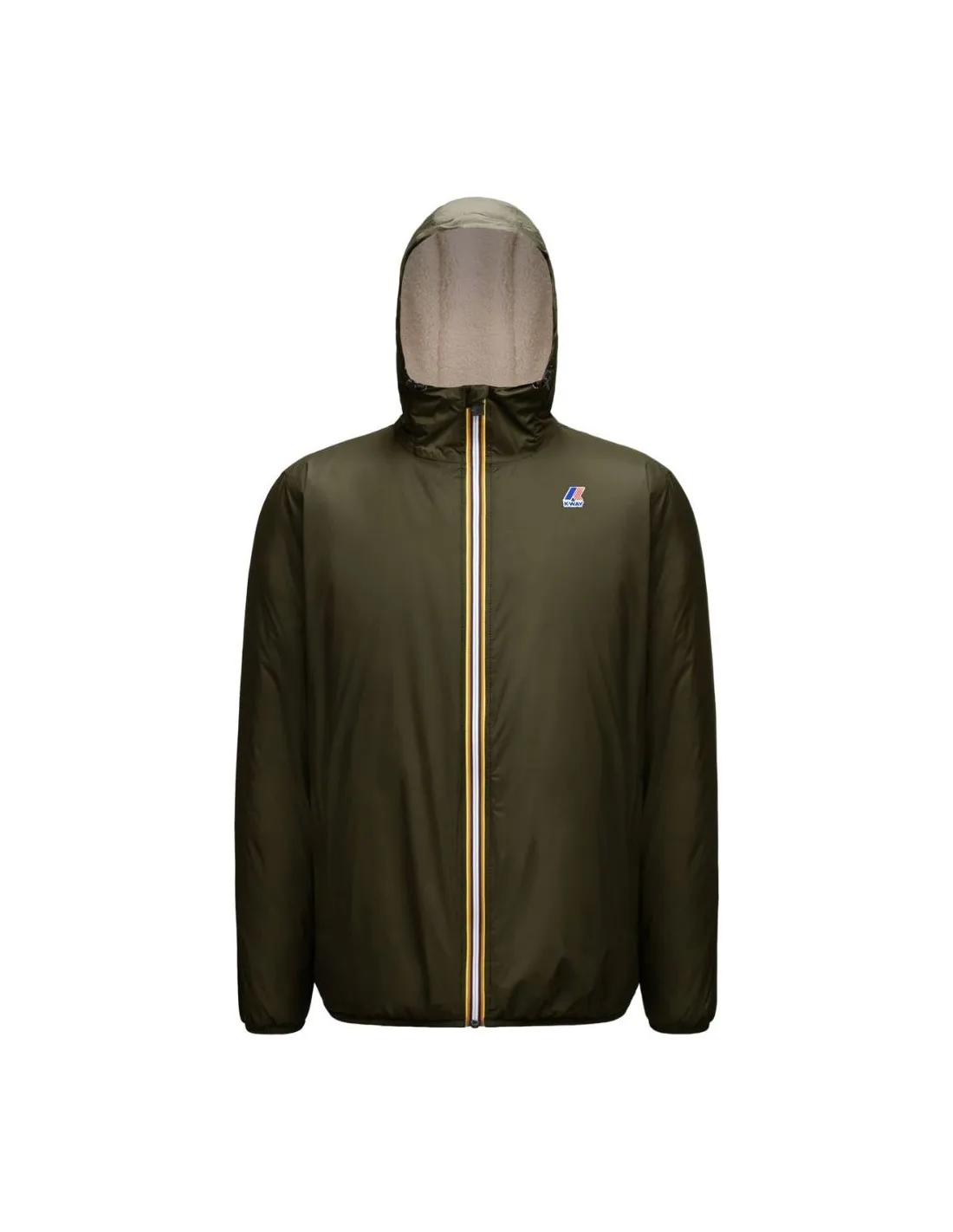 Giacca a vento K-way Le Vrai Claude Orsetto 3.0 Verde Nero