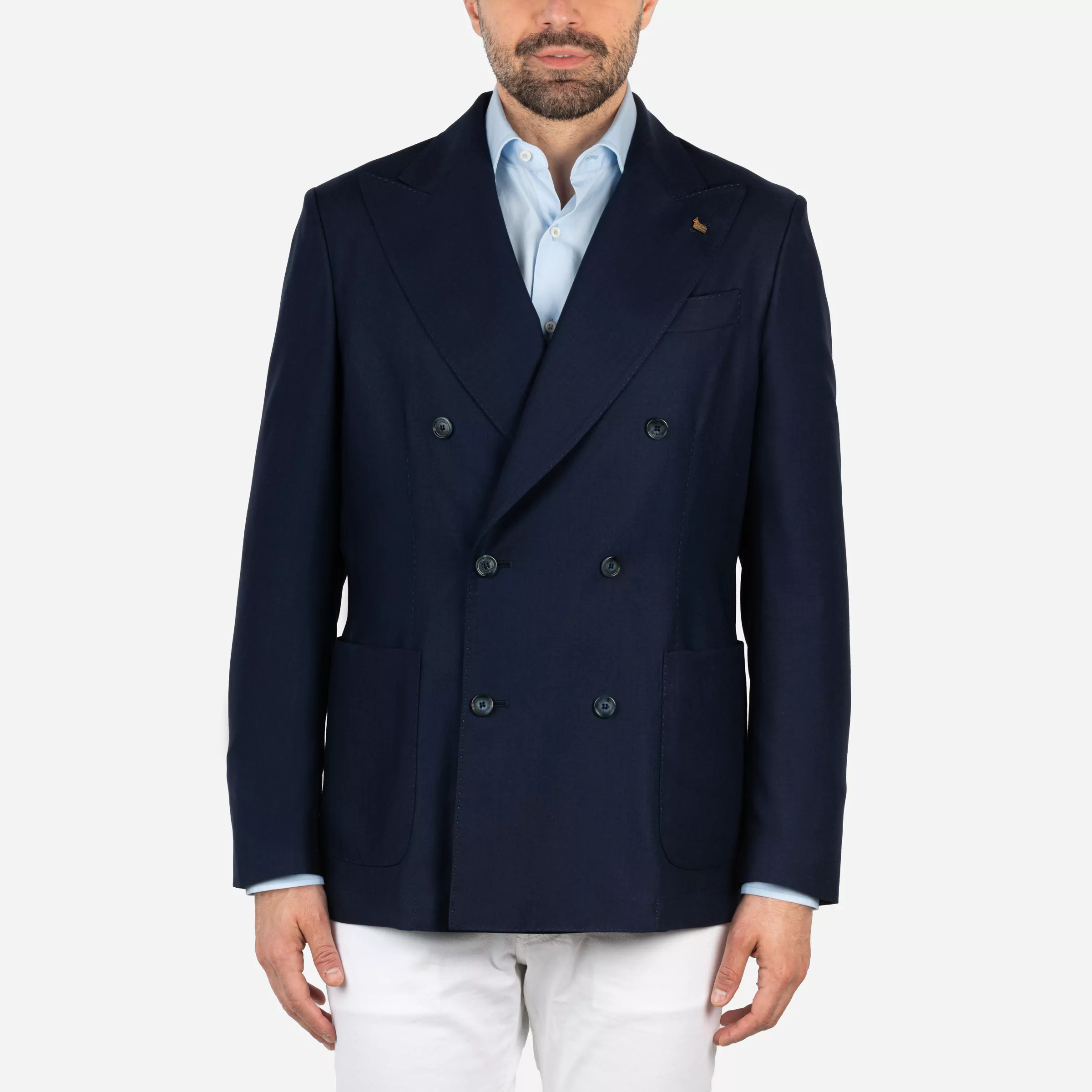 Giacca doppiopetto in cashmere