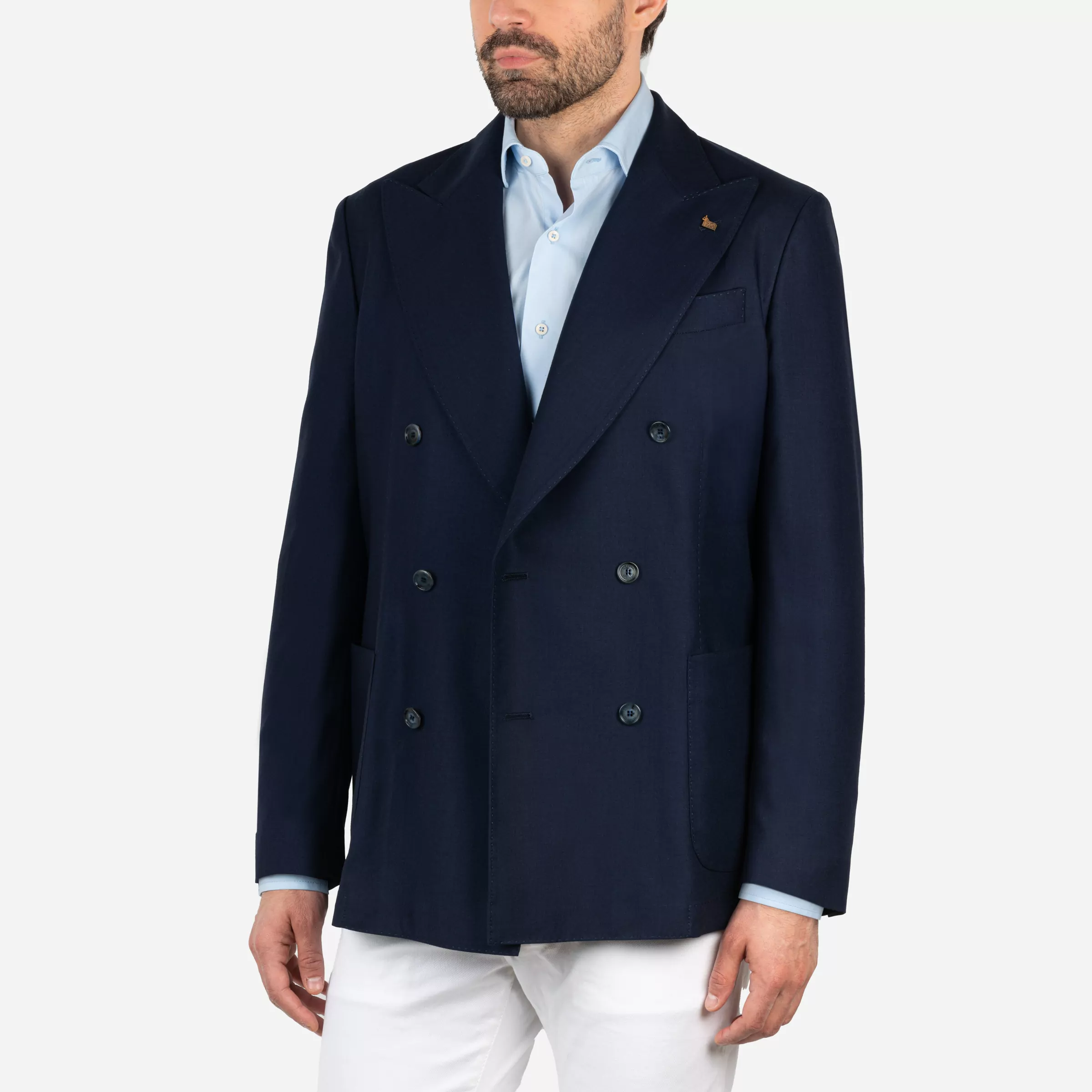 Giacca doppiopetto in cashmere