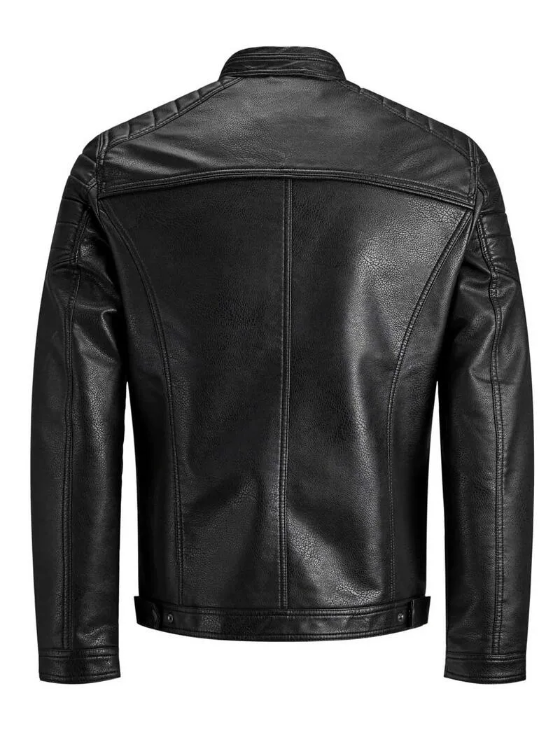Giacca Jack & Jones Similpelle Nero per Uomo