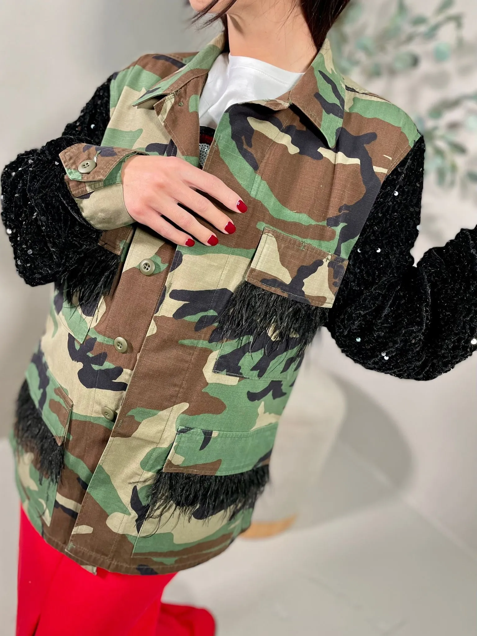 Giacca Militare Vintage Rolling