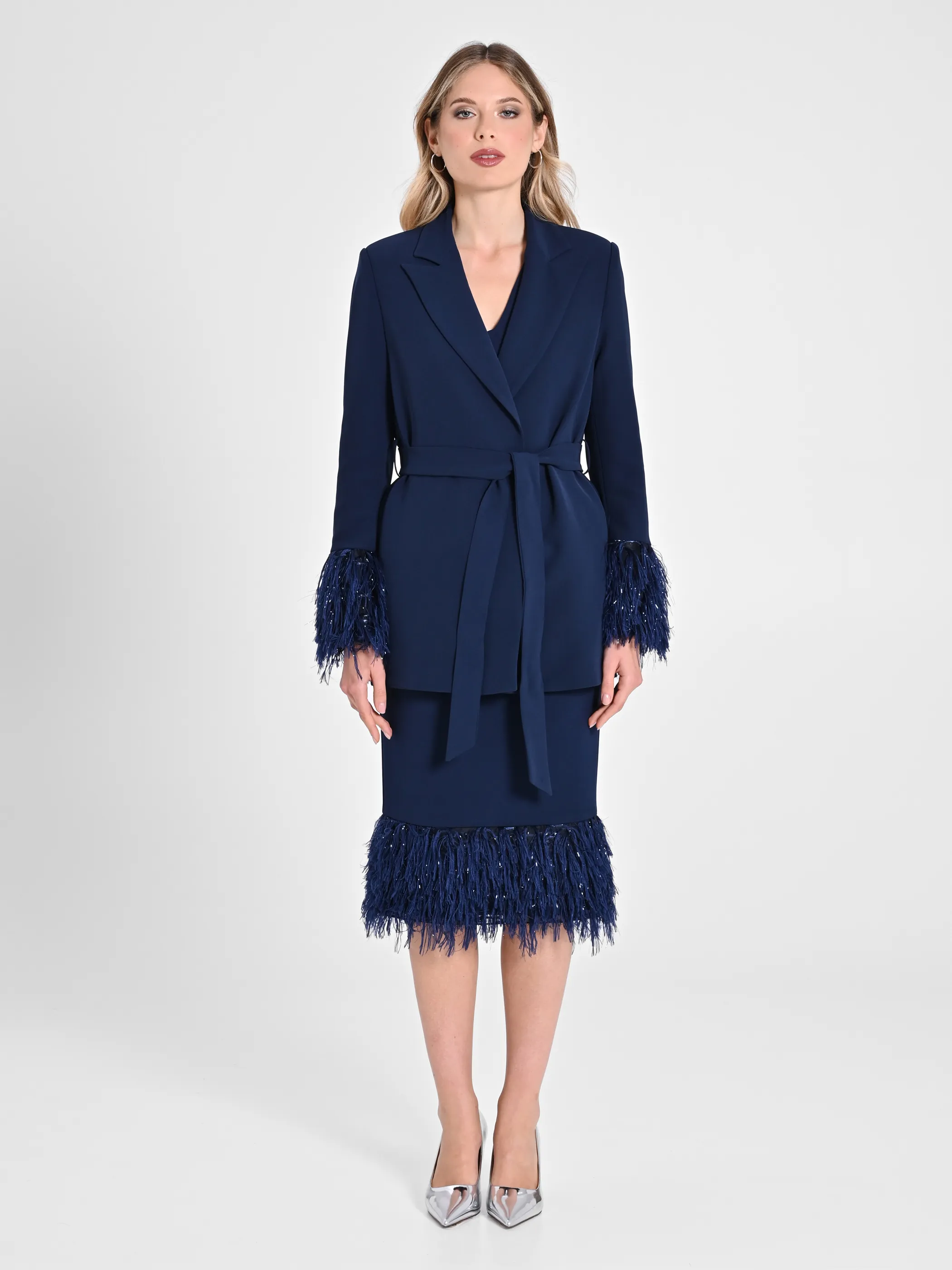      Giacca Piume Lurex     