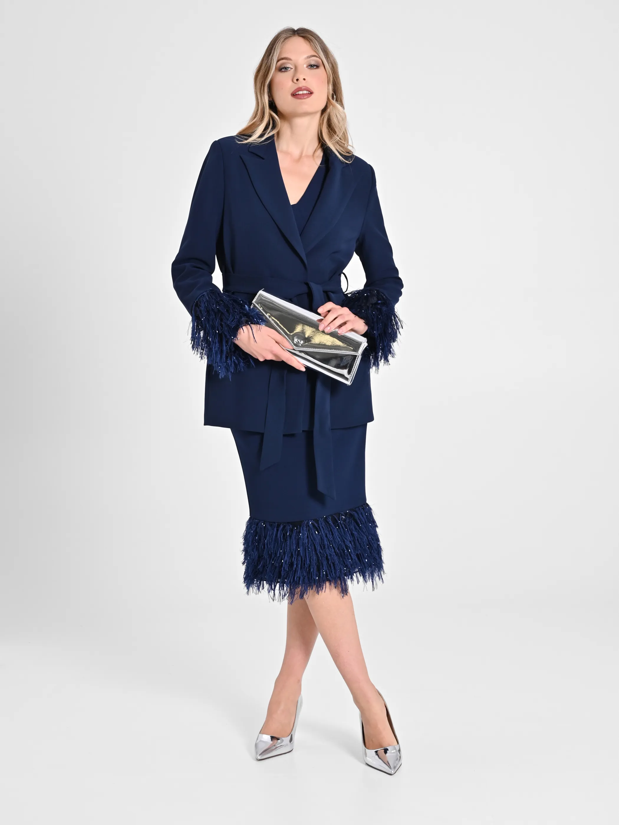     Giacca Piume Lurex     
