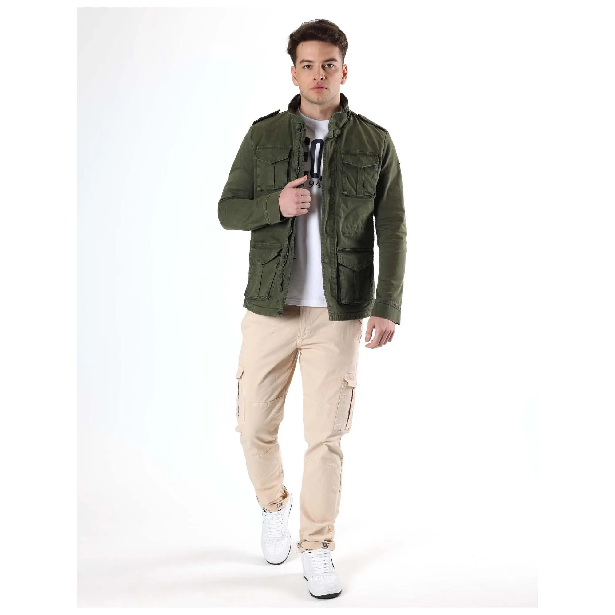 Giacca taglio militare da uomo Leone Timeless