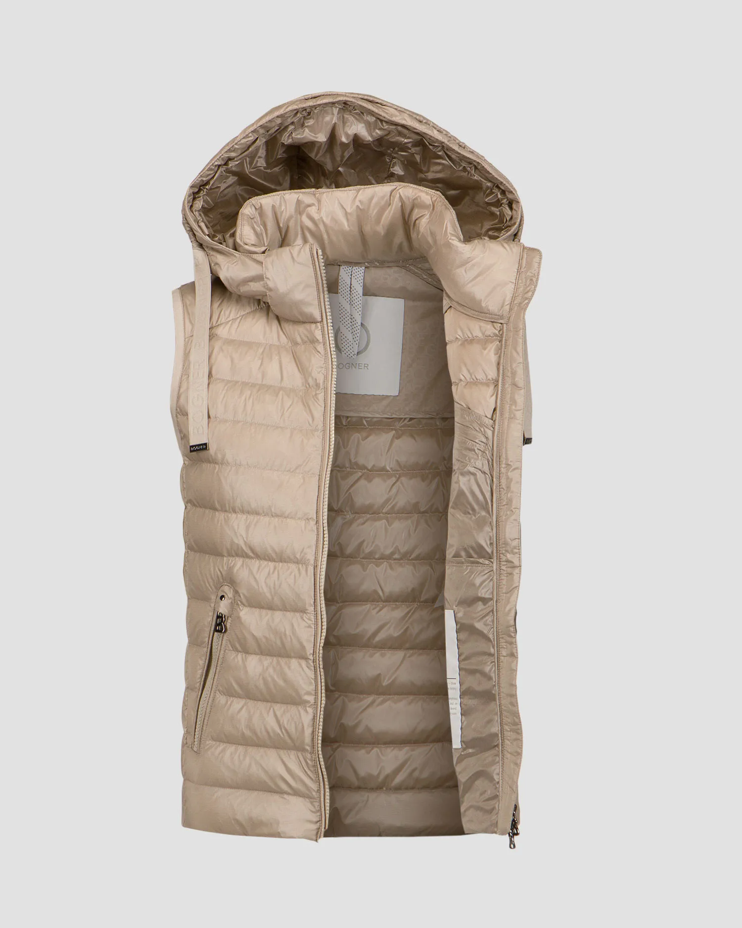 Gilet beige con piumino da donna BOGNER Florisa-D1 36877261-762