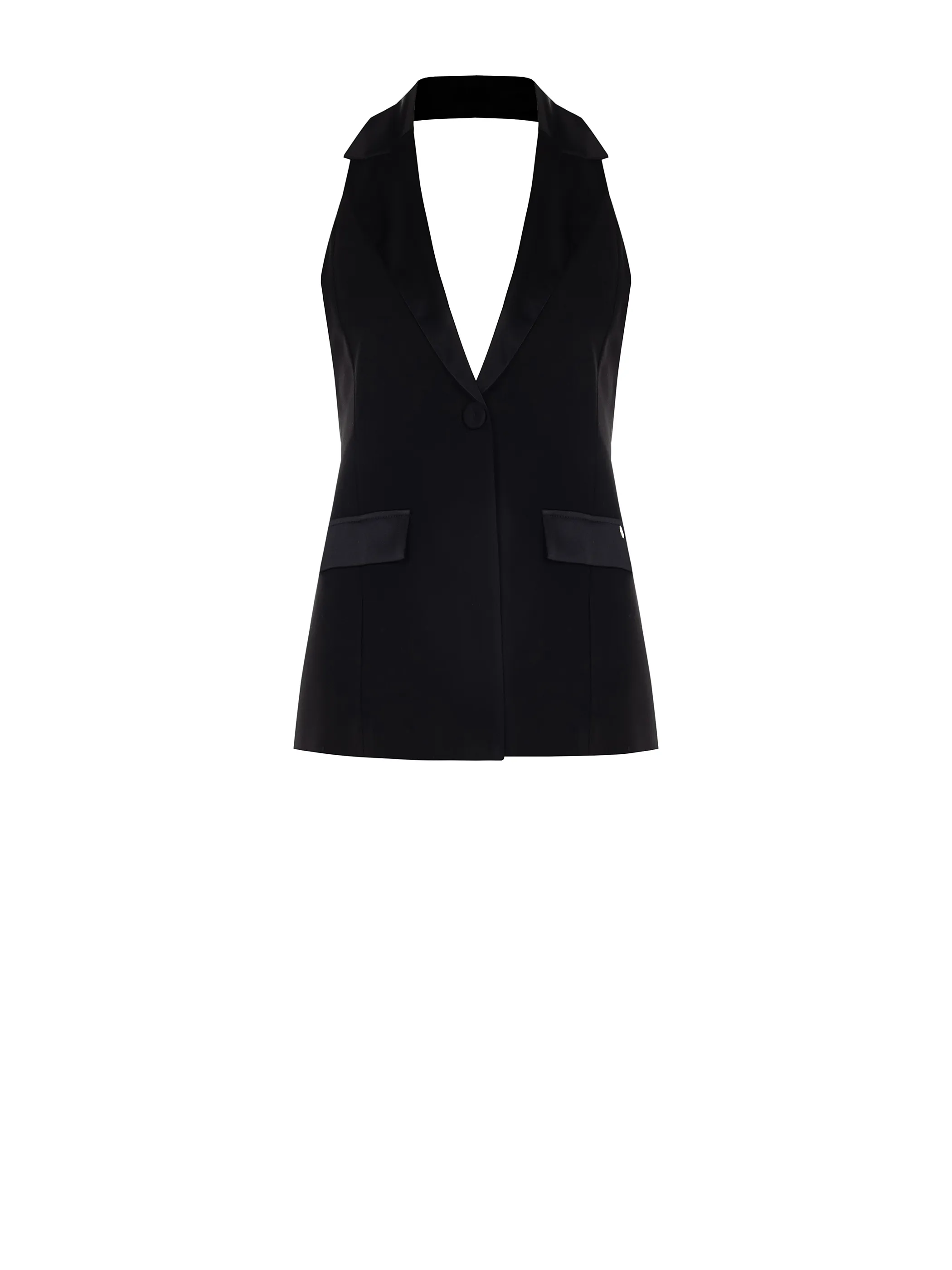      Gilet con dettagli in Raso     