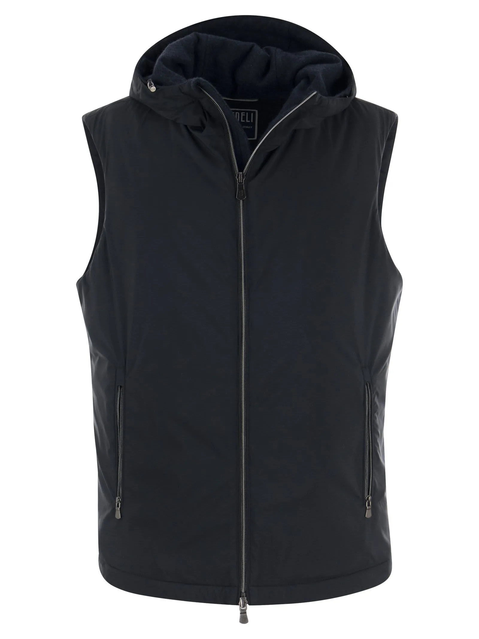 Gilet foderato in cashmere