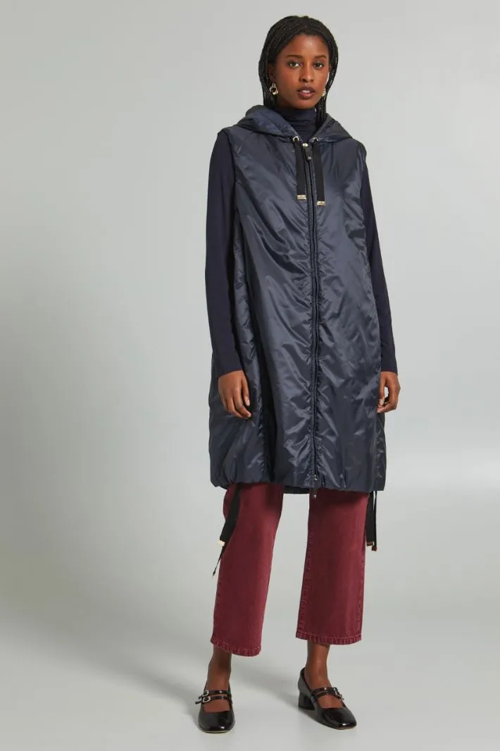 Gilet imbottito con coulisse