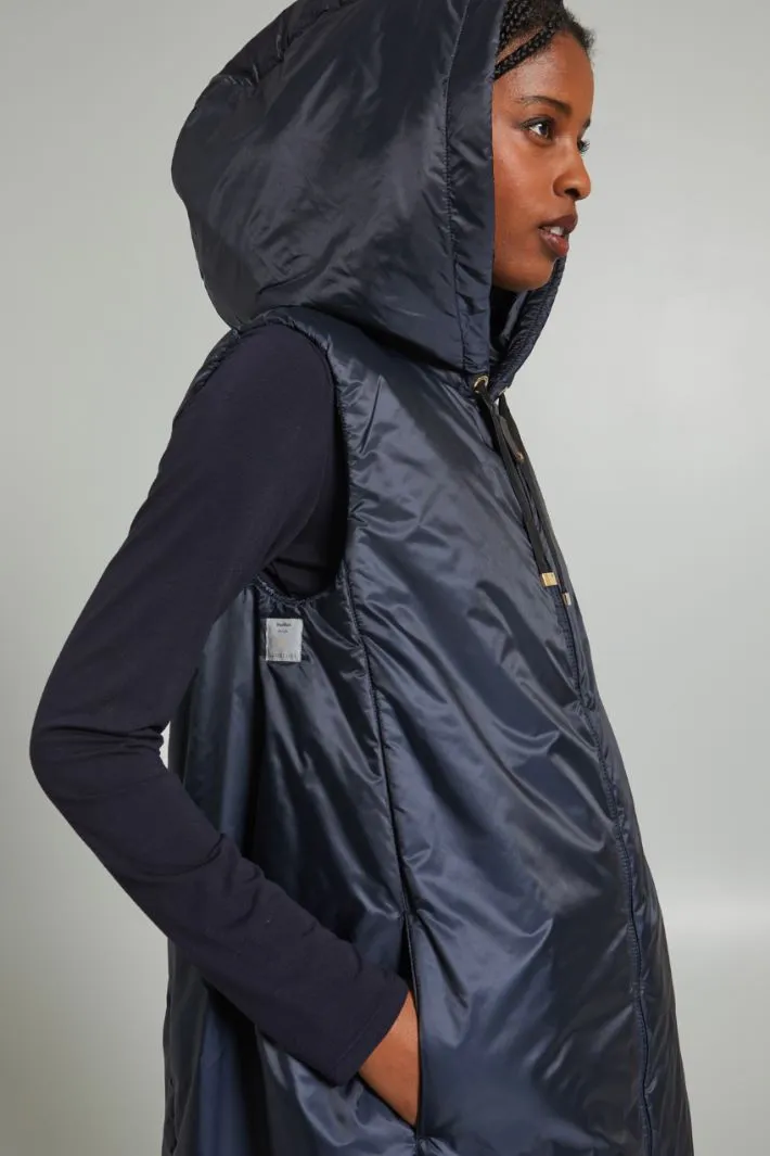 Gilet imbottito con coulisse