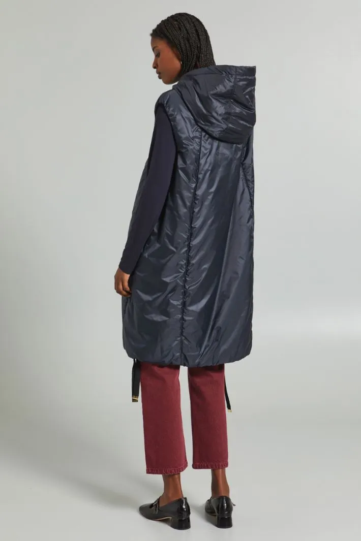 Gilet imbottito con coulisse