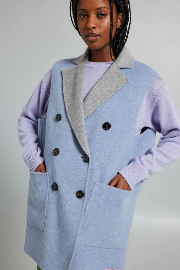 Gilet in doppio panno