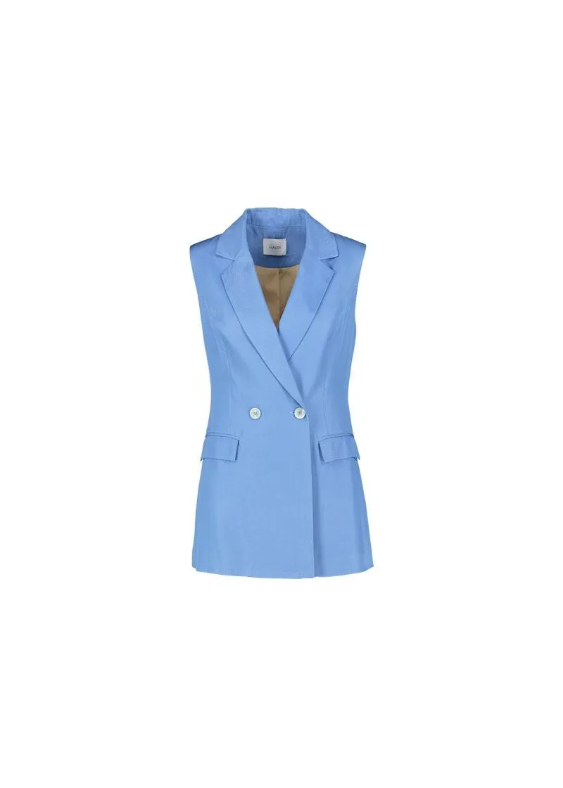 Gilet in twill di viscosa