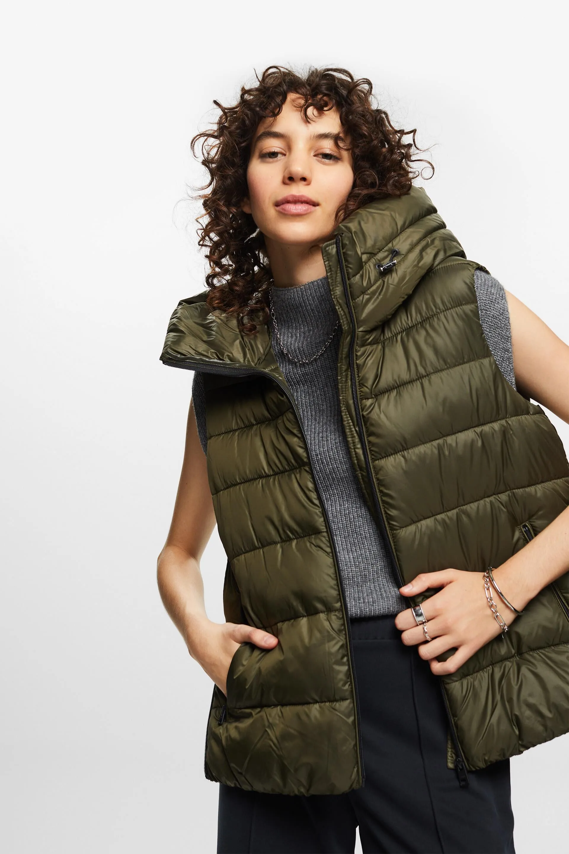 Gilet trapuntato in piumino