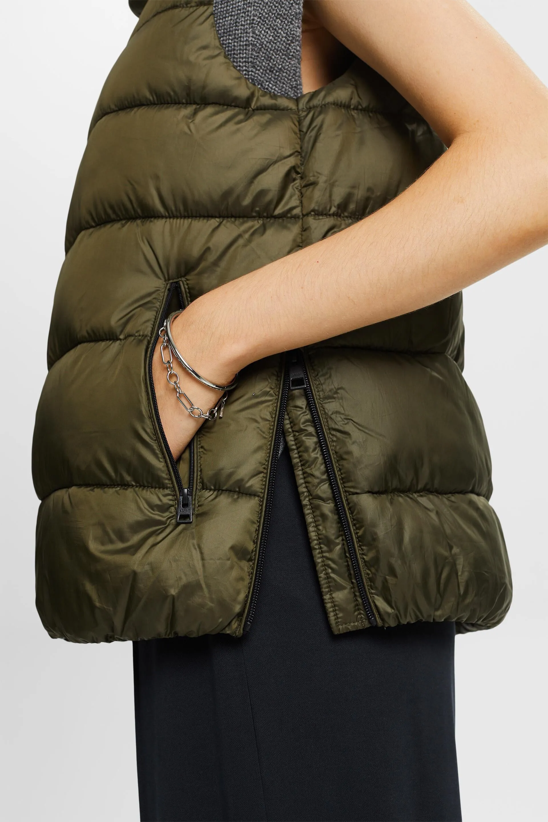 Gilet trapuntato in piumino