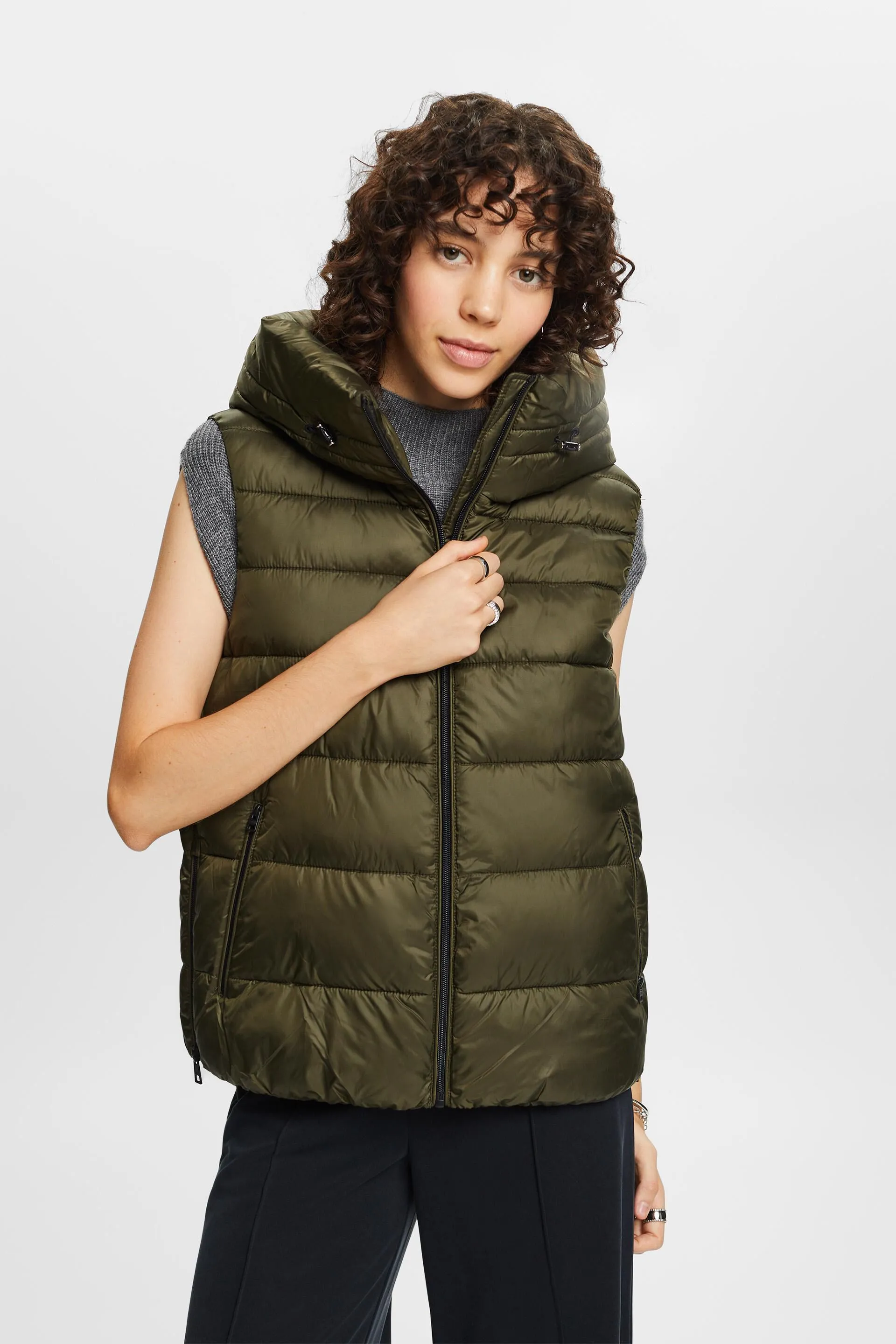 Gilet trapuntato in piumino