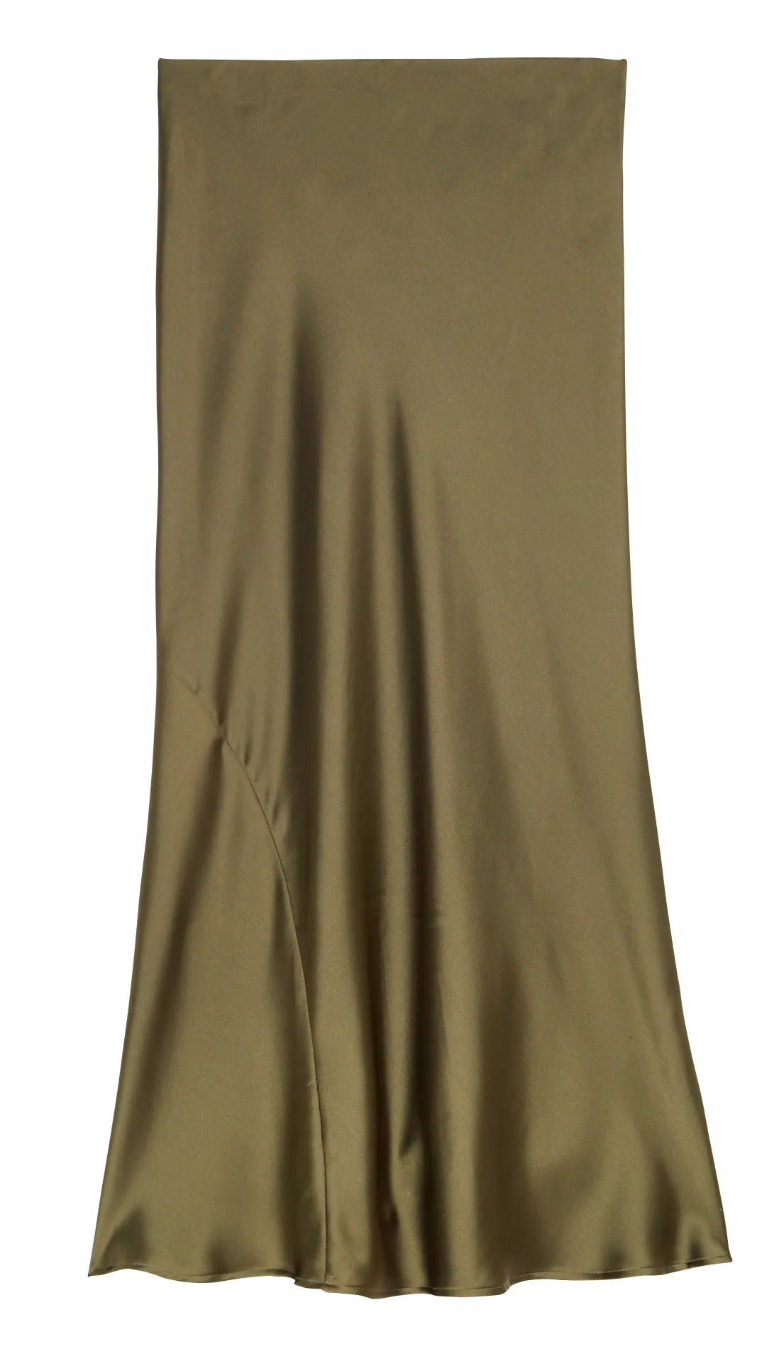  GINA TRICOT   Gonna lunga satinata | Verde
