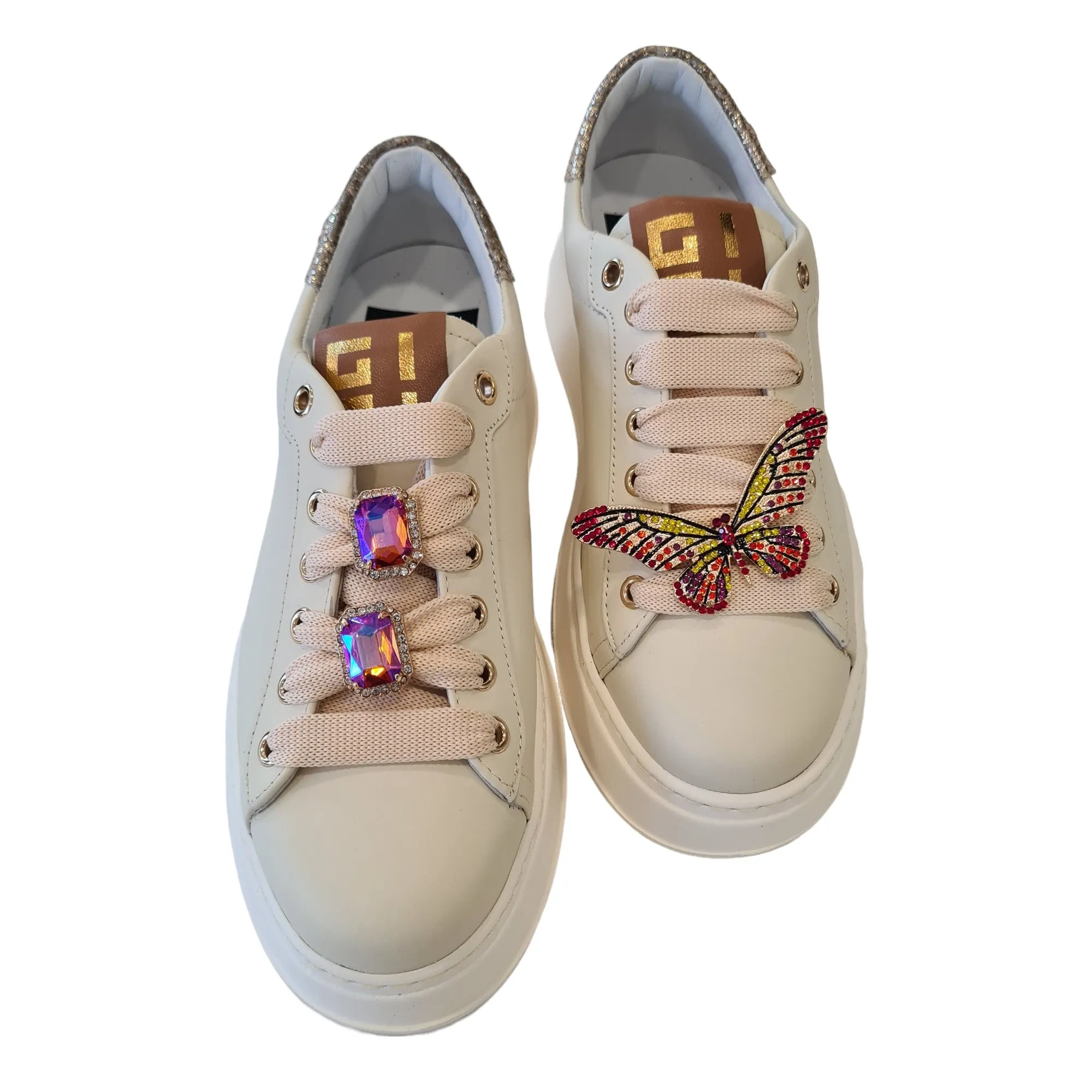 Gio+ Sneakers Donna  Beige-Platino Rif.22