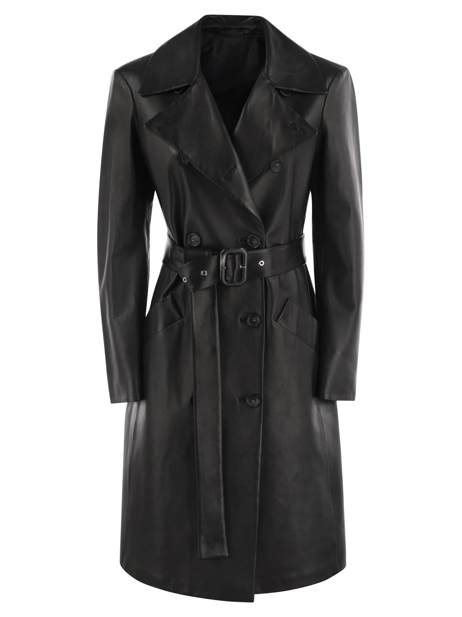 GIOSTRA – Nappa leather trench coat